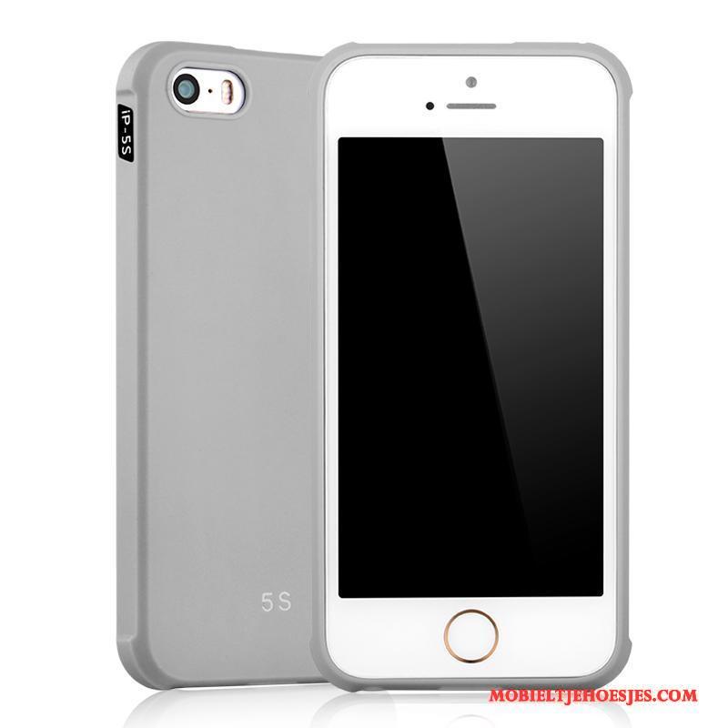 iPhone 5/5s All Inclusive Hoesje Telefoon Bescherming Grijs Zacht Anti-fall Schrobben