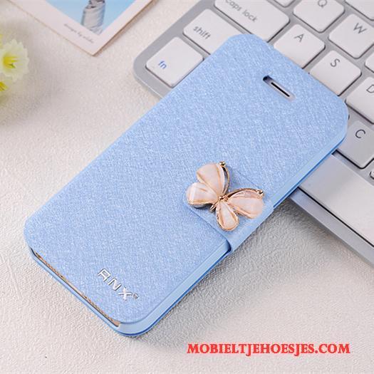 iPhone 5/5s Anti-fall Dun Hoesje Telefoon Leren Etui Bescherming All Inclusive Clamshell