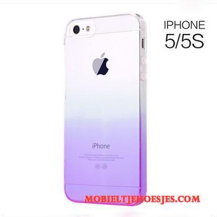 iPhone 5/5s Blauw Hoes All Inclusive Bescherming Hoesje Telefoon Siliconen