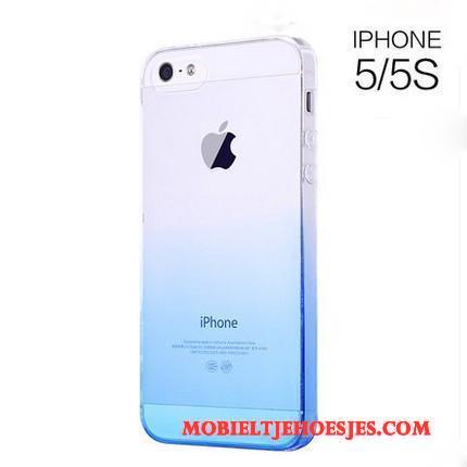 iPhone 5/5s Blauw Hoes All Inclusive Bescherming Hoesje Telefoon Siliconen