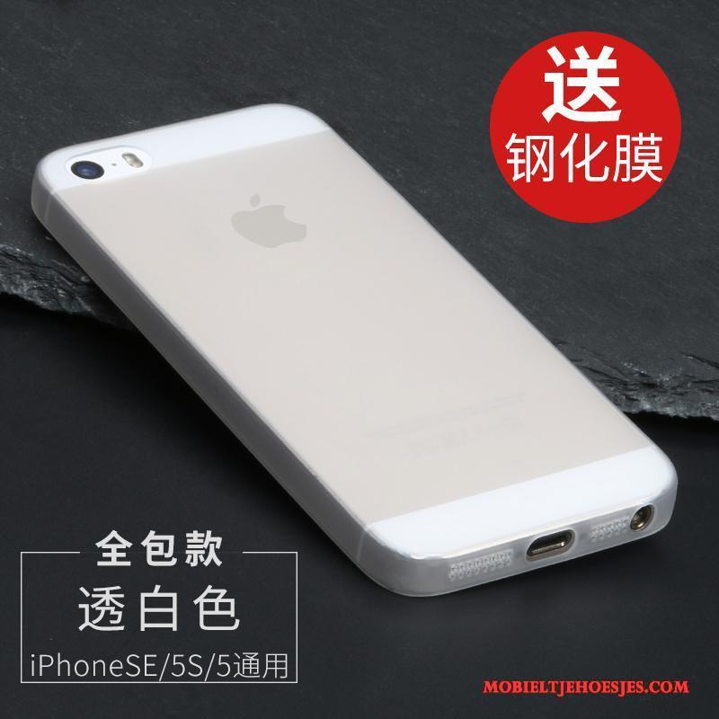 iPhone 5/5s Dun Bescherming All Inclusive Schrobben Hoesje Siliconen Telefoon
