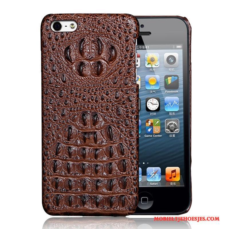 iPhone 5/5s Dun Hoes Anti-fall Leren Etui Hoesje Telefoon Persoonlijk Bescherming