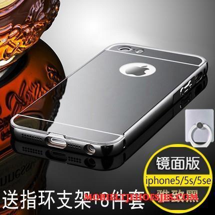 iPhone 5/5s Hart Hoesje Telefoon Wind Metaal Hond Omlijsting All Inclusive