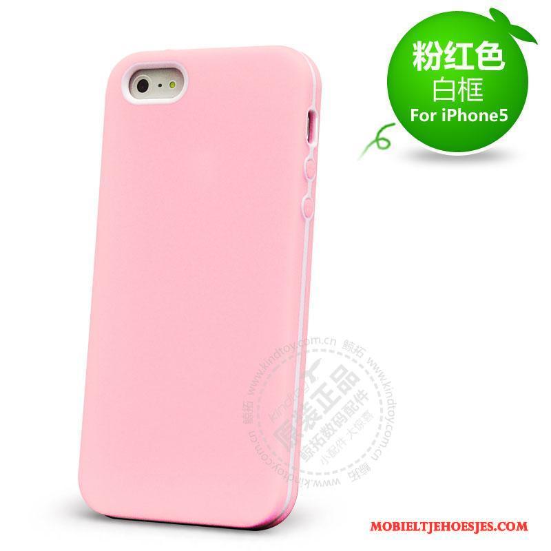 iPhone 5/5s Hoes Bescherming Anti-fall Hoesje Telefoon Siliconen Rood