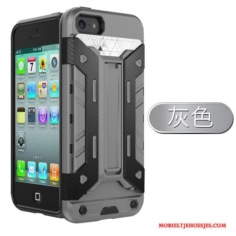 iPhone 5/5s Hoesje Bescherming Persoonlijk Grijs Mobiele Telefoon Siliconen All Inclusive Trend