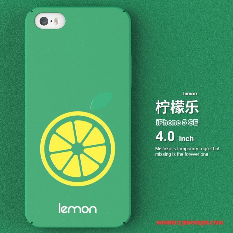 iPhone 5/5s Hoesje Groen Hard Telefoon All Inclusive Anti-fall Spotprent