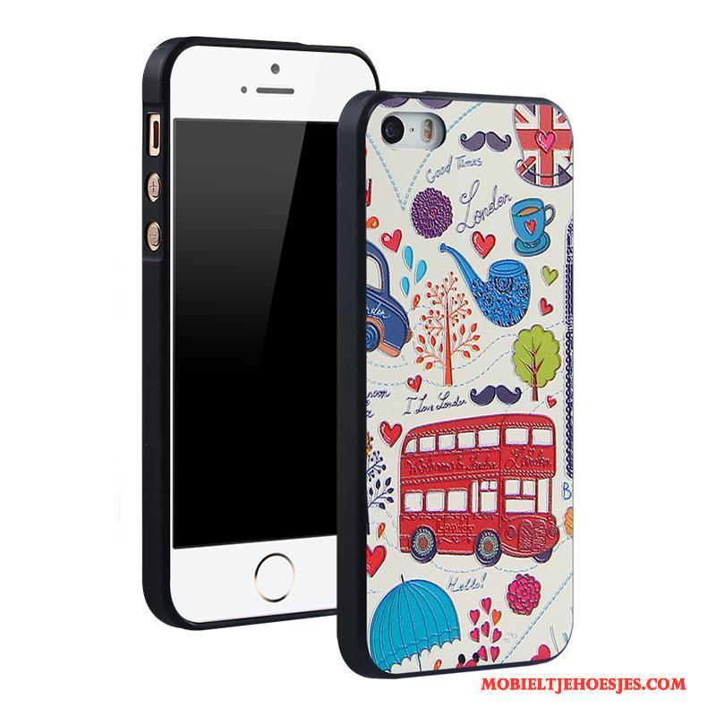 iPhone 5/5s Hoesje Hanger Zacht Spotprent Trend Anti-fall Siliconen Bescherming