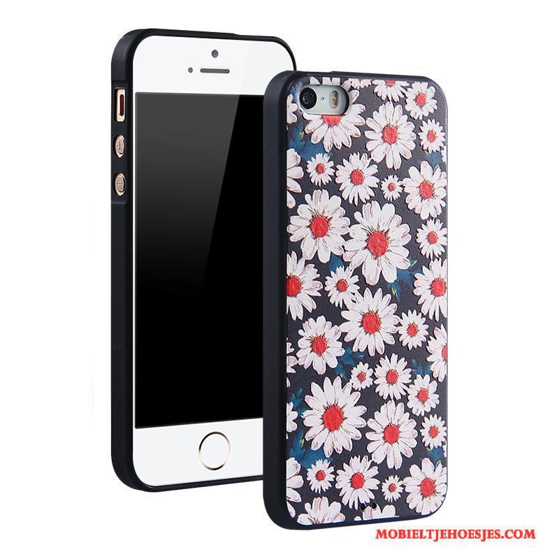 iPhone 5/5s Hoesje Hanger Zacht Spotprent Trend Anti-fall Siliconen Bescherming