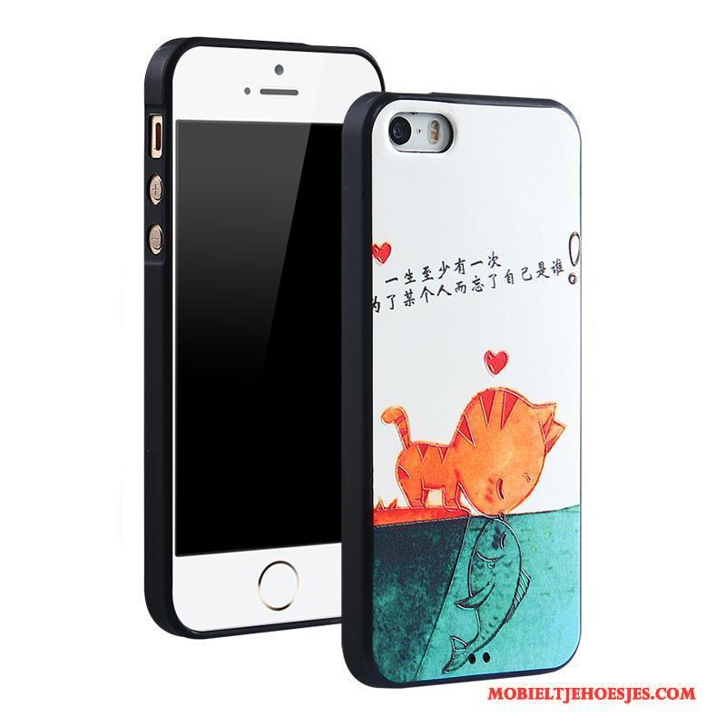 iPhone 5/5s Hoesje Hanger Zacht Spotprent Trend Anti-fall Siliconen Bescherming