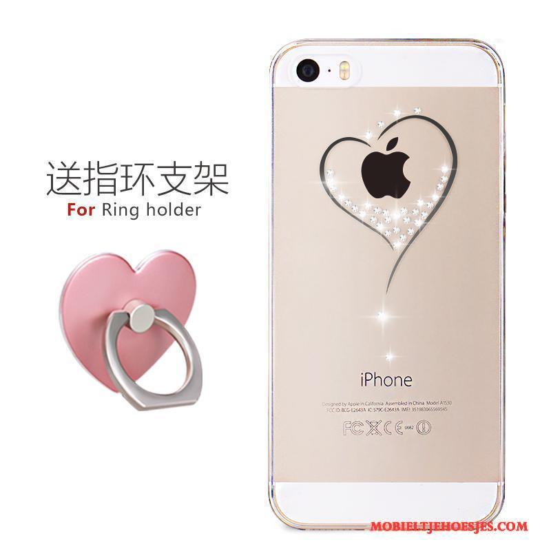 iPhone 5/5s Hoesje Super Schattig Trend Zwart Siliconen Eenvoudige Mooie Spotprent