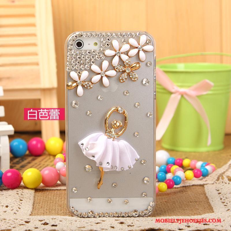 iPhone 5/5s Hoesje Telefoon Met Strass Mobiele Telefoon Bescherming Roze