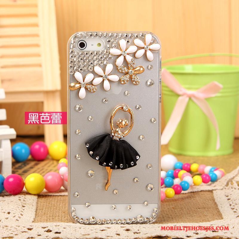 iPhone 5/5s Hoesje Telefoon Met Strass Mobiele Telefoon Bescherming Roze