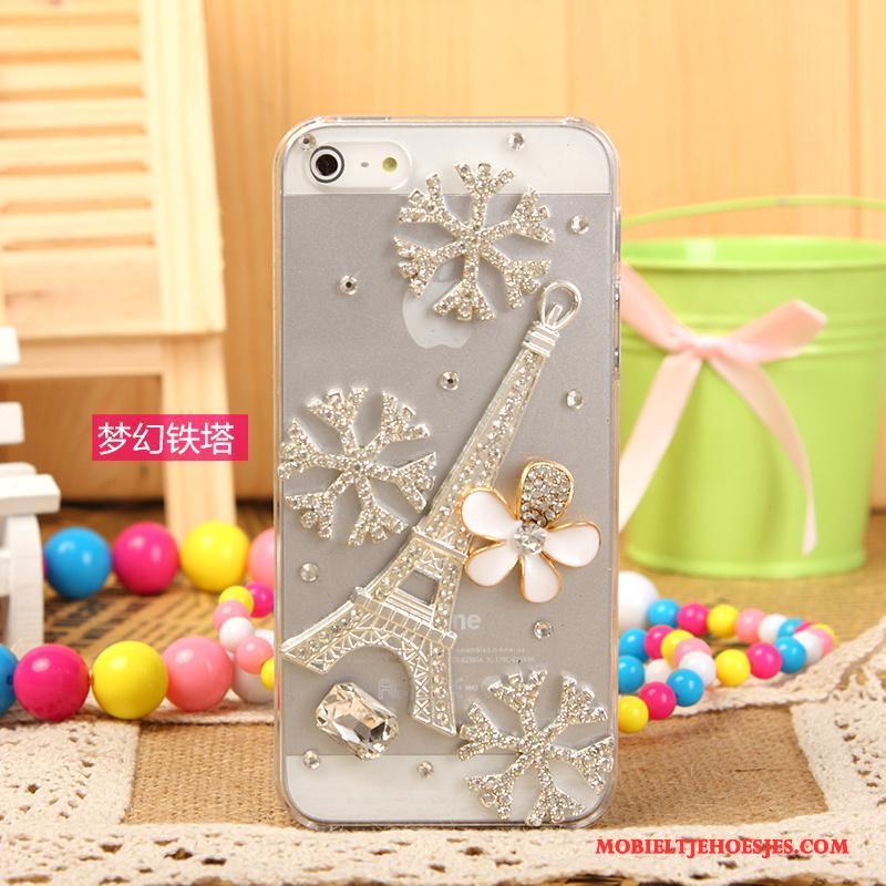 iPhone 5/5s Hoesje Telefoon Met Strass Mobiele Telefoon Bescherming Roze