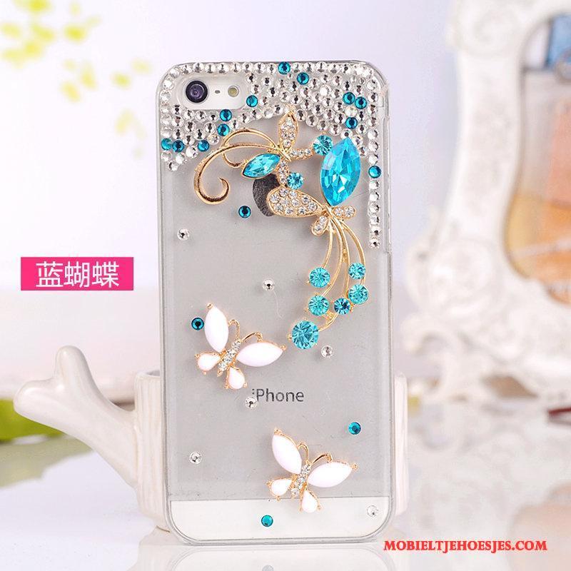 iPhone 5/5s Hoesje Telefoon Met Strass Mobiele Telefoon Bescherming Roze