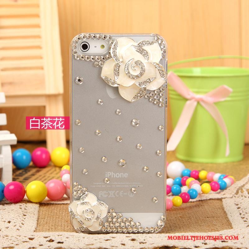 iPhone 5/5s Hoesje Telefoon Met Strass Mobiele Telefoon Bescherming Roze