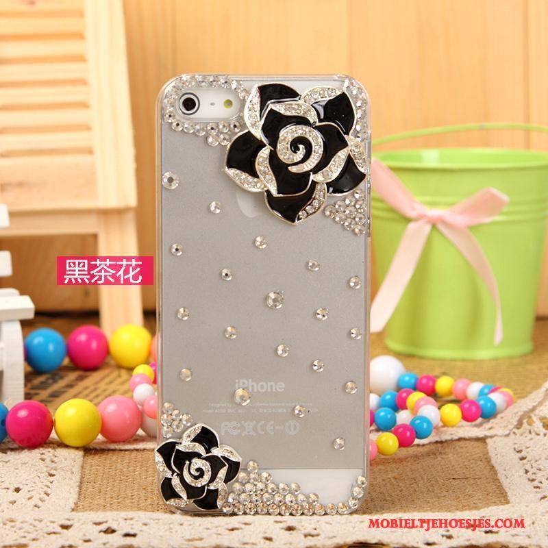 iPhone 5/5s Hoesje Telefoon Met Strass Mobiele Telefoon Bescherming Roze