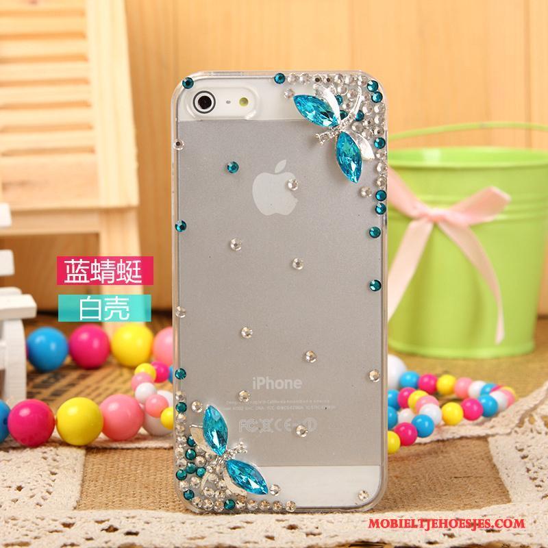 iPhone 5/5s Hoesje Telefoon Met Strass Mobiele Telefoon Bescherming Roze