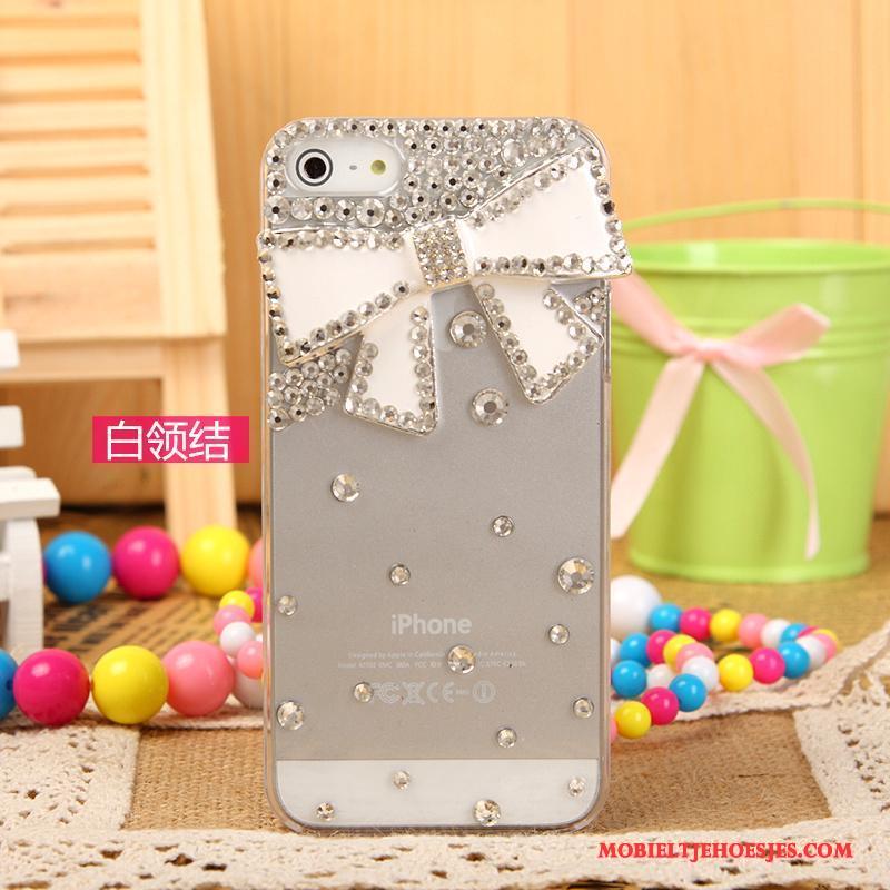 iPhone 5/5s Hoesje Telefoon Met Strass Mobiele Telefoon Bescherming Roze