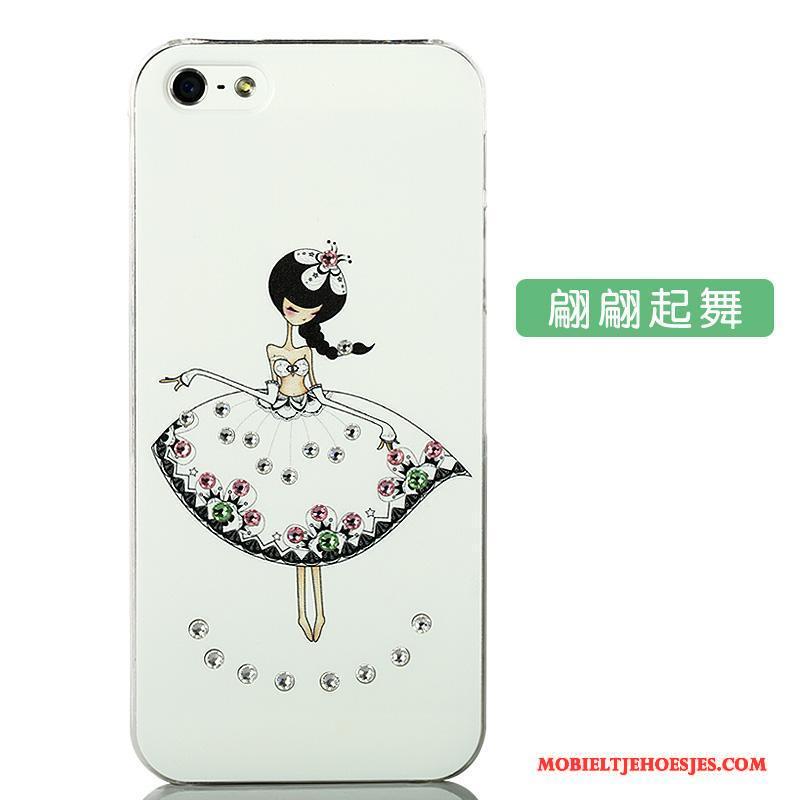 iPhone 5/5s Hoesje Telefoon Met Strass Scheppend Persoonlijk Blauw Mooie Spotprent