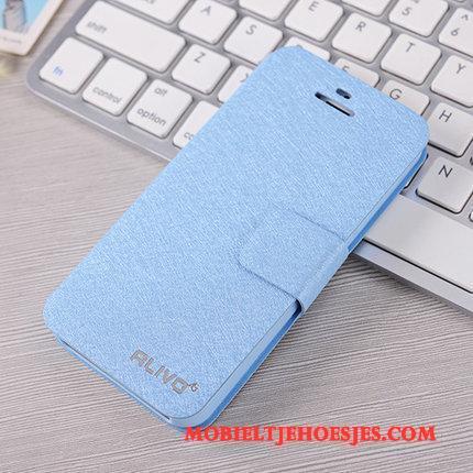 iPhone 5/5s Hoesje Telefoon Rood Anti-fall Folio Bescherming Leren Etui