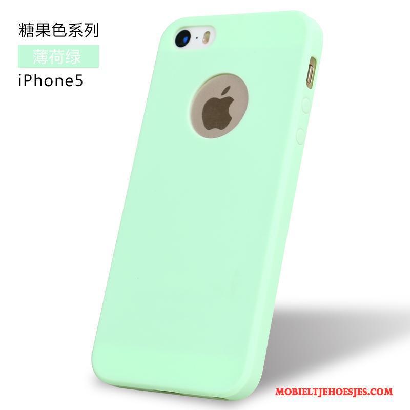 iPhone 5/5s Hoesje Telefoon Rood Siliconen Trend All Inclusive Groen Mobiele Telefoon