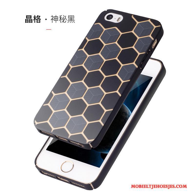 iPhone 5/5s Hoesje Telefoon Schrobben Blauw Hard All Inclusive Trend Anti-fall