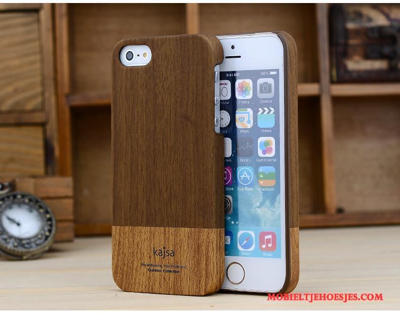 iPhone 5/5s Leer Anti-fall Hoesje Telefoon Bescherming Nieuw Dun Luxe