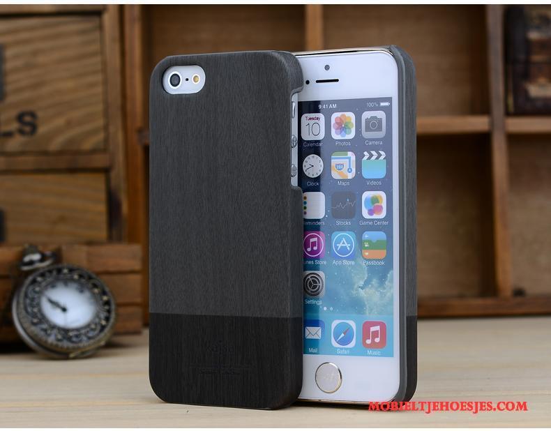 iPhone 5/5s Leer Anti-fall Hoesje Telefoon Bescherming Nieuw Dun Luxe