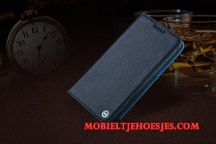 iPhone 5/5s Mobiele Telefoon Folio Hoesje Telefoon Echt Leer Leren Etui Bescherming