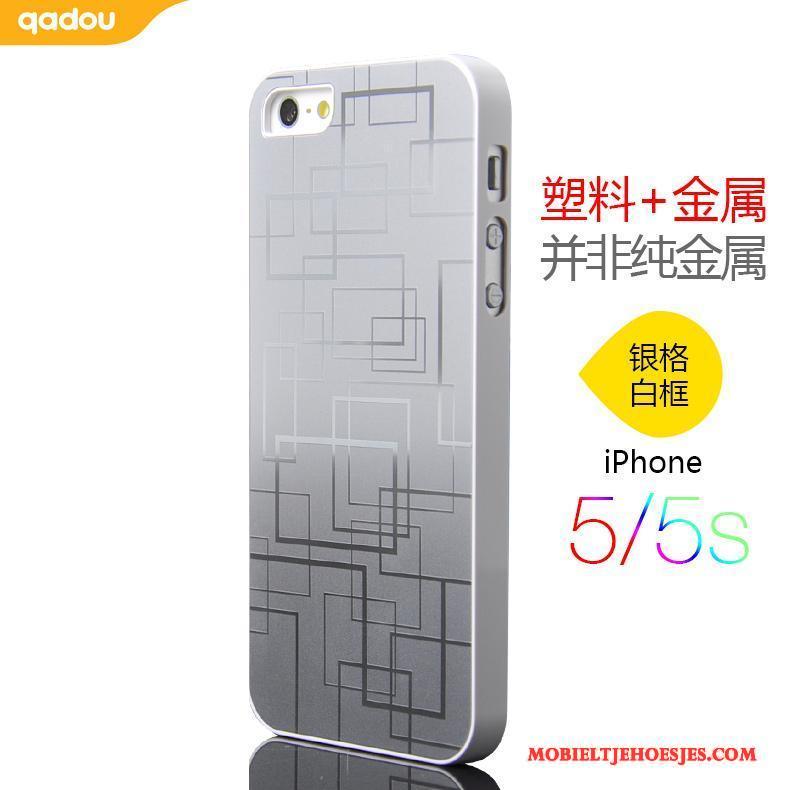 iPhone 5/5s Mobiele Telefoon Zilver Metaal Hoes Hoesje Telefoon