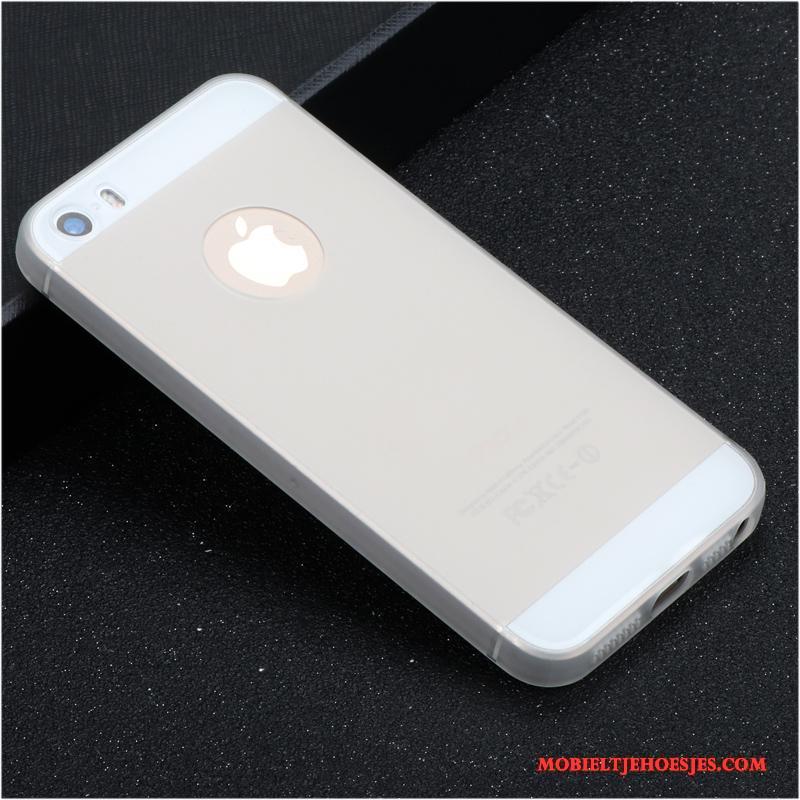 iPhone 5/5s Rood Trend Eenvoudige Zacht Siliconen Hoesje Telefoon Bescherming