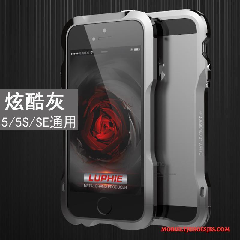 iPhone 5/5s Rose Goud Metaal Anti-fall Hoesje Telefoon Omlijsting Nieuw