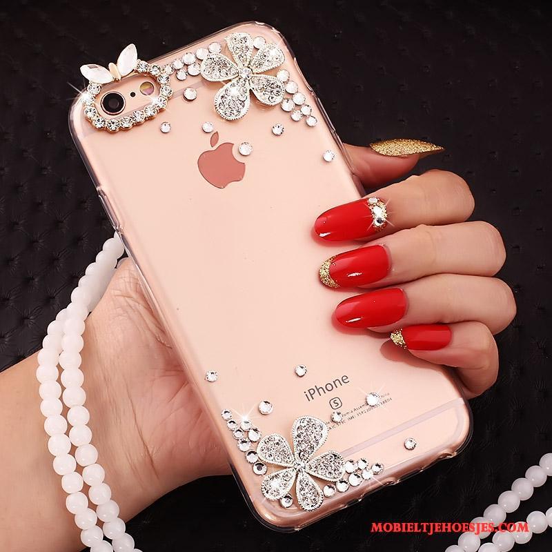 iPhone 5c Hanger Hoesje Telefoon Bescherming Scheppend Roze Rood Ring