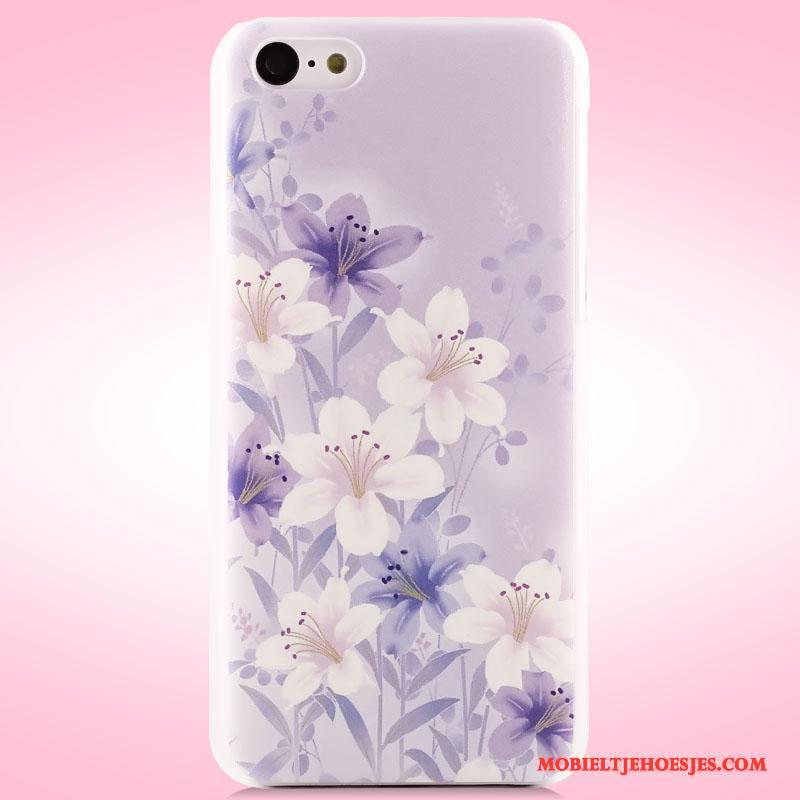 iPhone 5c Hoesje Telefoon Geschilderd Hard Mobiele Telefoon Bescherming Trend Purper