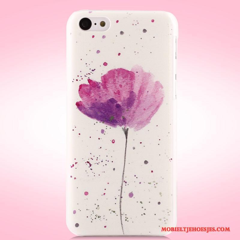 iPhone 5c Hoesje Telefoon Geschilderd Hard Mobiele Telefoon Bescherming Trend Purper