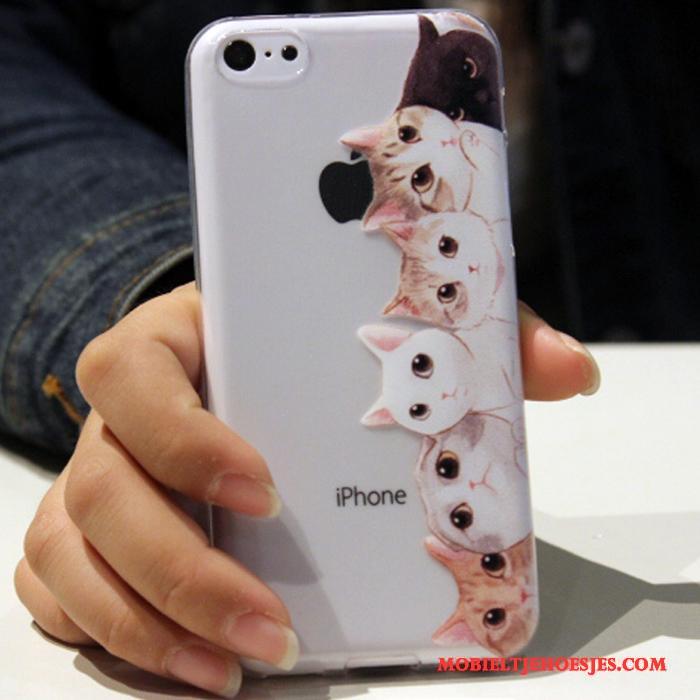 iPhone 5c Zacht Siliconen Anti-fall Spotprent Hoes Hoesje Telefoon Trend