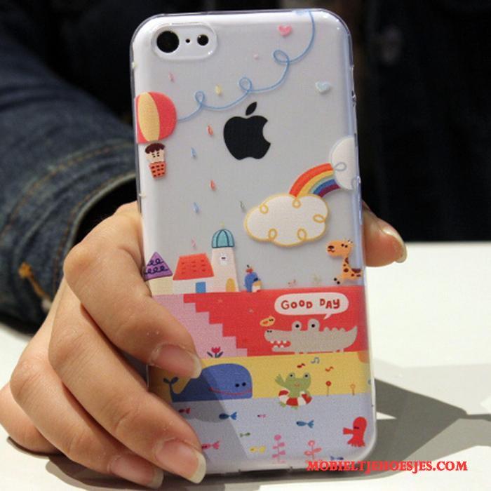 iPhone 5c Zacht Siliconen Anti-fall Spotprent Hoes Hoesje Telefoon Trend