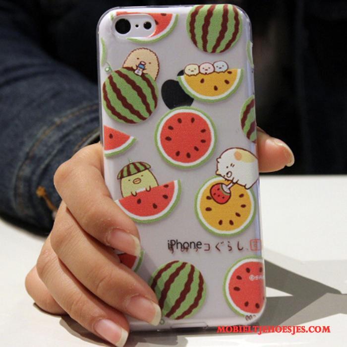 iPhone 5c Zacht Siliconen Anti-fall Spotprent Hoes Hoesje Telefoon Trend