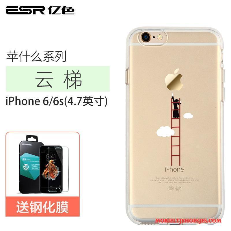 iPhone 6/6s All Inclusive Anti-fall Doorzichtig Hoesje Telefoon Siliconen Bescherming Spotprent