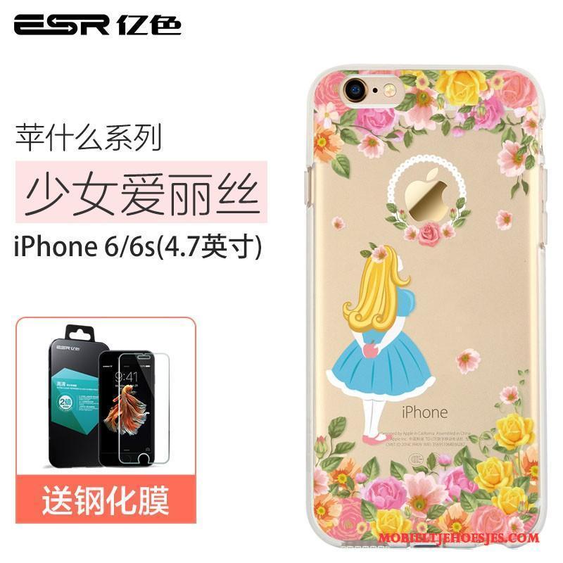 iPhone 6/6s All Inclusive Anti-fall Doorzichtig Hoesje Telefoon Siliconen Bescherming Spotprent