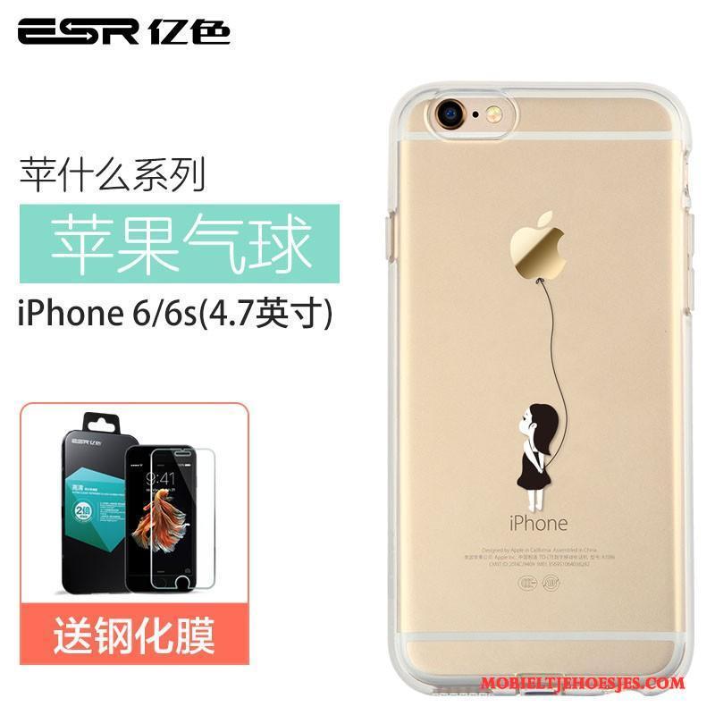 iPhone 6/6s All Inclusive Anti-fall Doorzichtig Hoesje Telefoon Siliconen Bescherming Spotprent