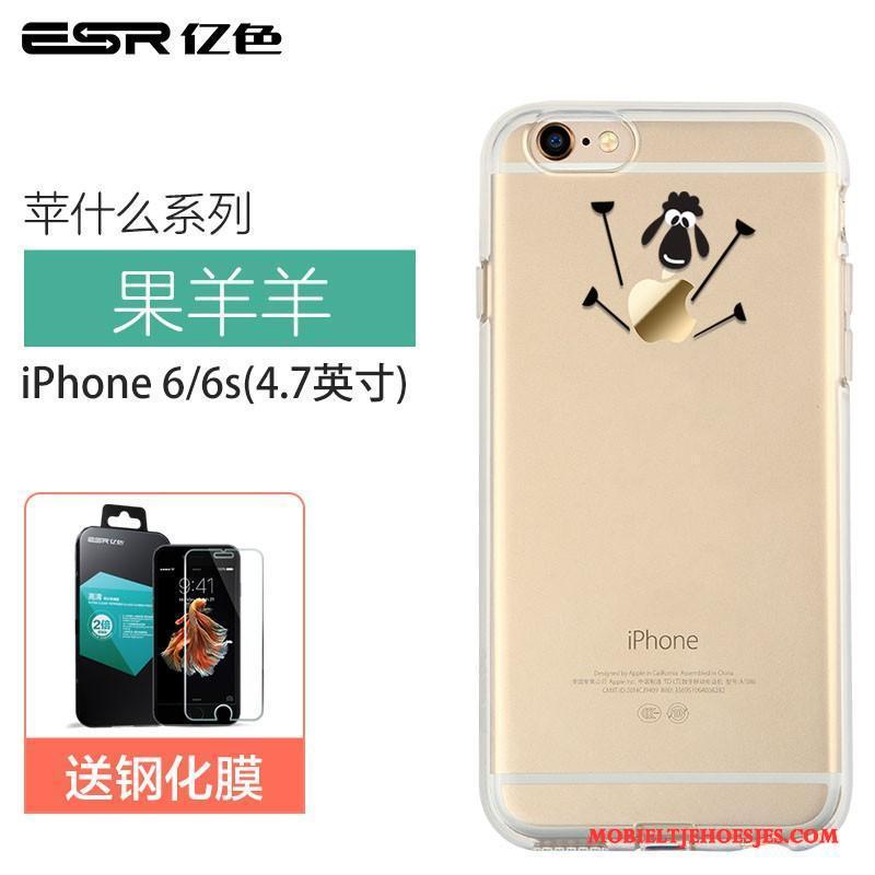 iPhone 6/6s All Inclusive Anti-fall Doorzichtig Hoesje Telefoon Siliconen Bescherming Spotprent