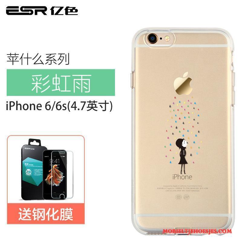 iPhone 6/6s All Inclusive Anti-fall Doorzichtig Hoesje Telefoon Siliconen Bescherming Spotprent