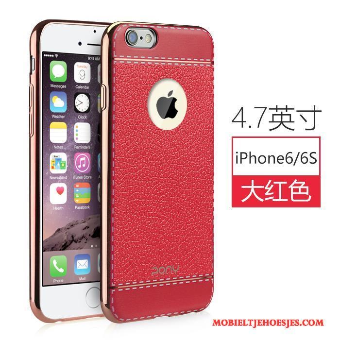 iPhone 6/6s All Inclusive Hoesje Telefoon Trend Anti-fall Leren Etui Nieuw Siliconen