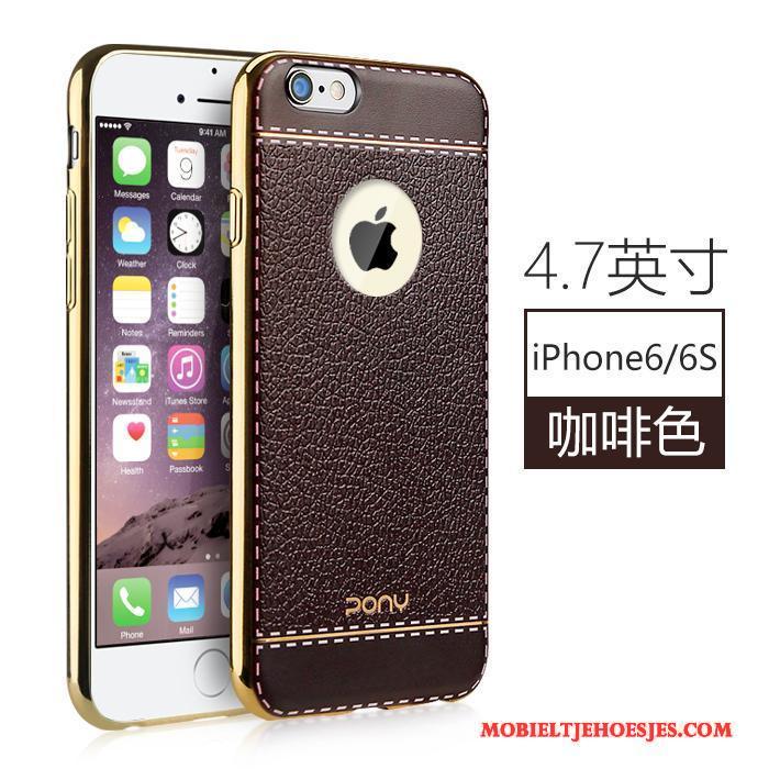 iPhone 6/6s All Inclusive Hoesje Telefoon Trend Anti-fall Leren Etui Nieuw Siliconen