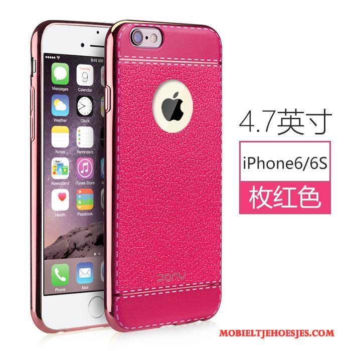 iPhone 6/6s All Inclusive Hoesje Telefoon Trend Anti-fall Leren Etui Nieuw Siliconen