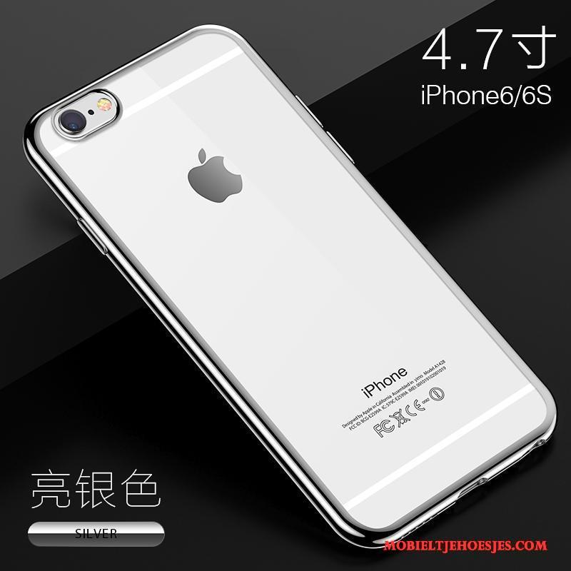 iPhone 6/6s Anti-fall All Inclusive Hoes Zacht Hoesje Telefoon Siliconen Doorzichtig