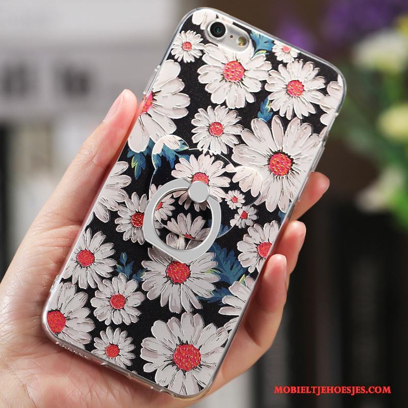 iPhone 6/6s Bloemen Zacht Hanger Bescherming Net Red Hoesje Reliëf