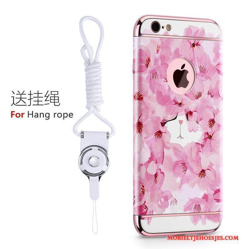 iPhone 6/6s Elegante Hard Roze Trendy Merk Hoesje Telefoon All Inclusive