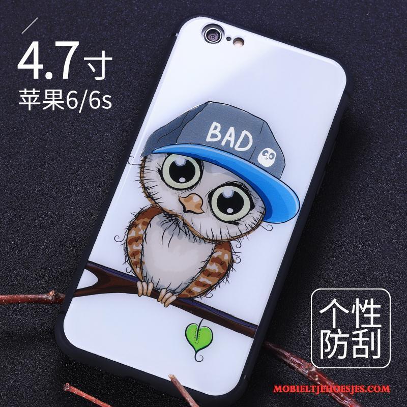 iPhone 6/6s Hard Anti-fall Hoes Bescherming Hoesje Zwart Achterklep